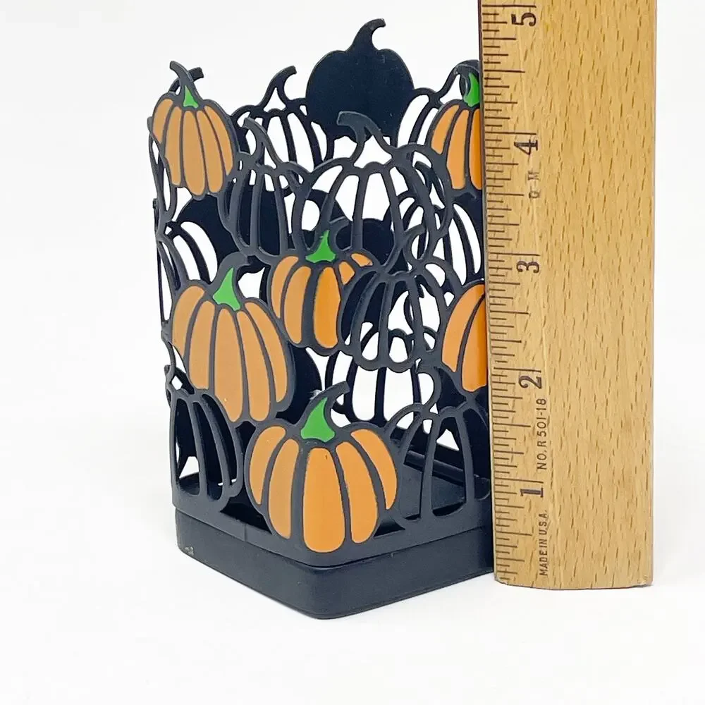 Bath & Body Works Pumpkins Halloween Metal Soap Holder Sleeve Discontinued